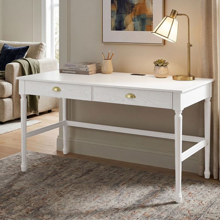 Modern Writing Desk With Drawers For Home Office