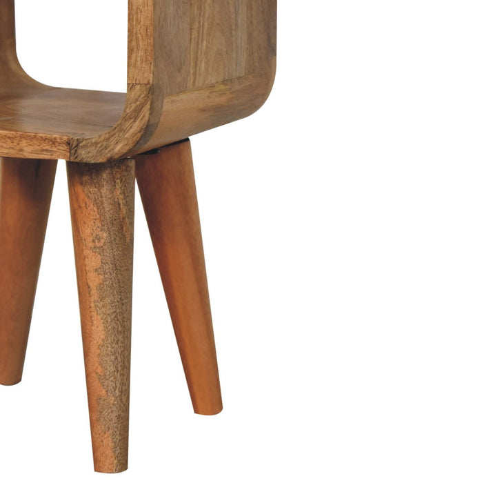 Minimalist Open Curved Nightstand