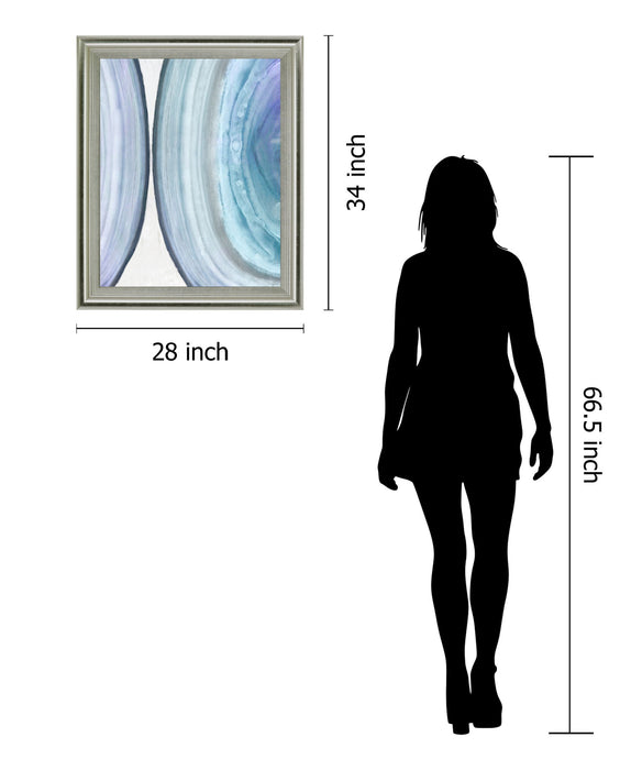 Glacial Veil - 28" x 34" Framed Wall Art