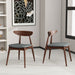 Retro Dining Chairs With Ergonomic Back (Set of 2)
