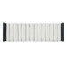Upholstered Bench With Rolled Cushions - Black / Beige