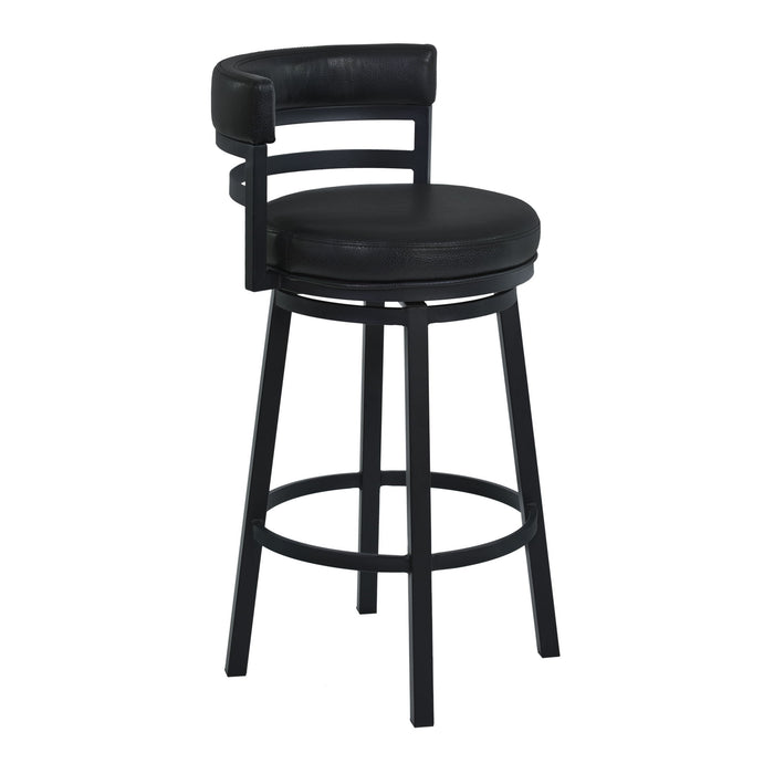 Titana - Swivel Barstool - Black Finish