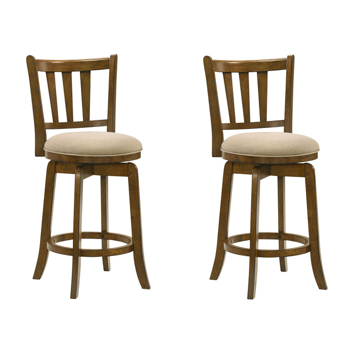 Wren - Modern Farmhouse Swivel Wood Counter Height Kitchen Bar Stool