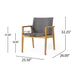 Tranquilize - Outdoor Wooden Club Chair With Woven Wicker Seat And Back (Set of 2) - Light Brown
