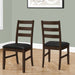 Dining Chair, Dining Room, Side, Upholstered, Transitional (Set of 2) - Black