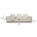 Chita - Modular Sectional Sofa, 3 Seater - Beige