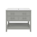 Bathroom Vanity With Ceramic Sink, Tip Out Tray & 2 Full Extension Drawers