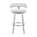 Cohen - Brushed Stainless Steel Swivel Bar Stool