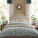 Queen & Full Size Headboard With Diamond Tufting And Nailhead Trim - Beige