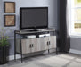 Samiya - TV Stand - Gray Oak & Black
