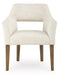 Marxmore - Dining Upholstered Arm Chair (Set of 2) - Beige / Brown