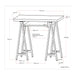 Sawhorse - Handcrafted Solid Desk