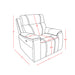 Gary - Power Recliner With Power Recline Motion, Pillow Top Arms, Hidden Cupholders - Black