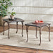 Laughlin - Traditional Style Cast End Table Set - Antique Espresso