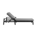 Cayman - Outdoor Patio Adjustable Chaise Lounge Chair In Aluminum With Gray Cushions