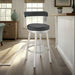 Bryant - Swivel Bar Stool With Silver Frame