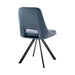 Lexi - Dining Room Accent Chair (Set of 4) - Blue Velvet / Black