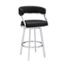Saturn - Counter Height Bar Stool - Brushed Stainless Steel