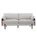 Mid Century Moderne Sofa With Wood Sides