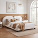 Upholstered Platform Bed With Split Headboard