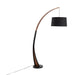 Noah - Mid-Century Modern Floor Lamp - Walnut