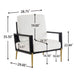 Modern Armchair With Solid Wood Frame