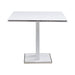 Amanda - Modern Contemporary Square Wood 42" Pedestal Base Dining Table Seats Up To 4 - White
