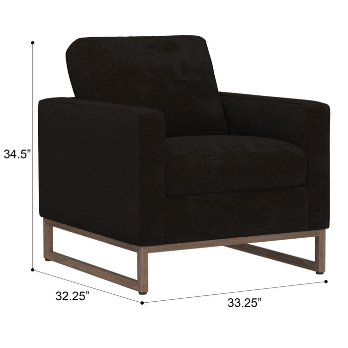 Accent Chair With Track Arm Design