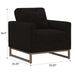 Accent Chair With Track Arm Design