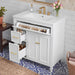 Freestanding Bathroom Vanity With Sink, Soft Close Door, Tip Out Drawer