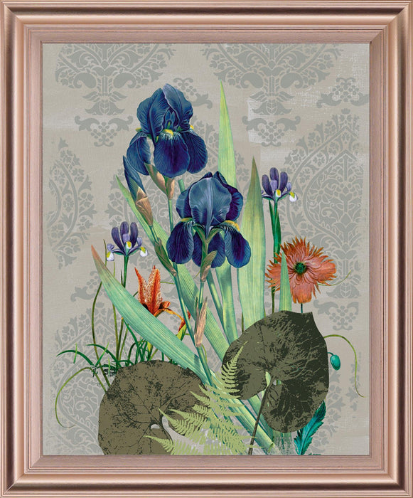 Mystic Iris Garden - 28" x 34" Framed Wall Art