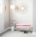 Symbol - Contemporary / Glam Floor Lamp Side Table - White Marble