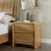 2 Drawer Nightstand With USB Charging - Brown