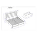 Cllisie - 5 Piece Bedroom Set With Padded Headboard