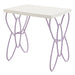 Priya II - Nightstand - White & Light Synthetic Leather Rple