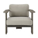 Ciela - Outdoor Club Chair With Rattan Trim Aluminum Frame And Clouded Taupe Cushions - Dark Bronze / Gray