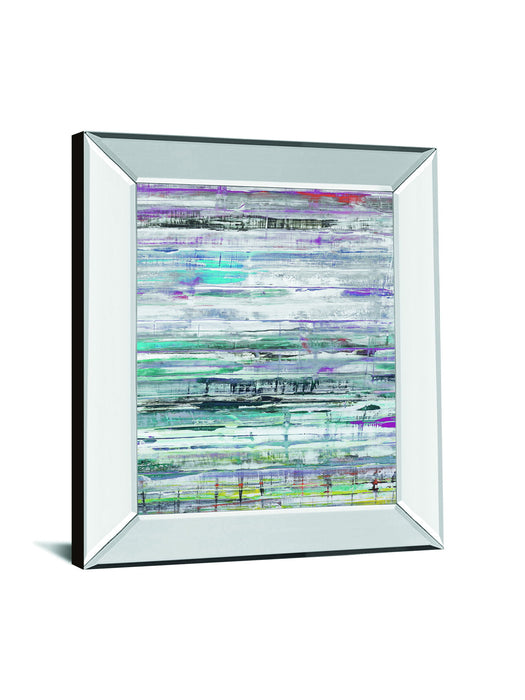 Land Drift By Hilario Gutierrez - Mirror Framed Print Wall Art - Blue