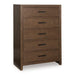 Ticanter - Five Drawer Chest - Brown