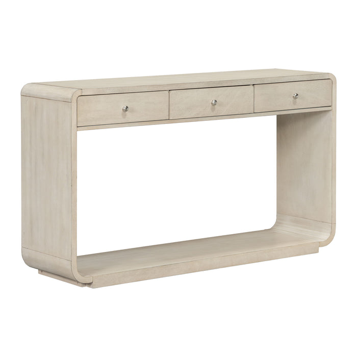 Console Table With 3 Drawers And Display Shelf