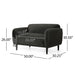 Sway - Upholstered Loveseat With Wood Legs And Round Arms