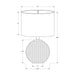 Lighting, Table Lamp, Modern - Gray / Cream