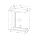 Accent Table, C - Shaped, Contemporary & Modern Stylish Design