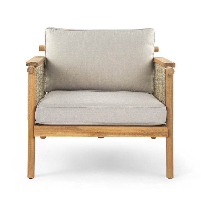 Sumbawa - Outdoor Club Chair - Teak / Beige