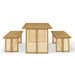 Dining Set, 1 Table & 2 Benches