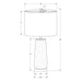 Lighting, Table Lamp, Resin, Modern - Gray