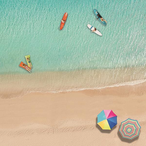 Fun In The Sun By Katrina Craven (Small) - Light Blue