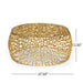 Modern Glam Mesh Coffee Table With Accents And - Gold
