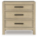 Calmoro - Three Drawer Night Stand - Gray