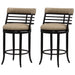 Telia - Upholstered Swivel Counter Height Barstool