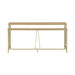 Santorini - 72" Rectangle Wood Console Table - Natural / Brando Brass